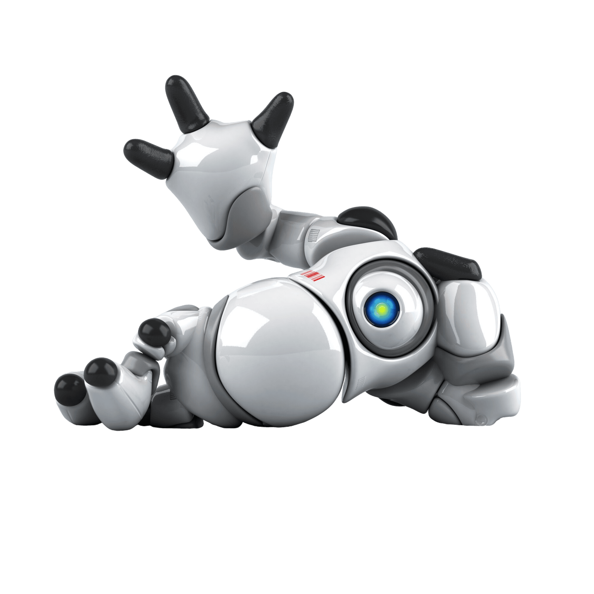 Robot de OptimiA saludando e invitando a agendar una demo